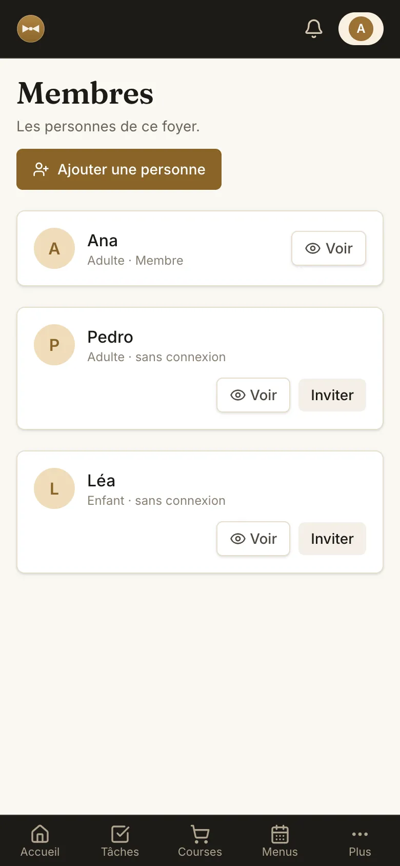 Les personnes qui partagent la maison sur Hi, Alf!