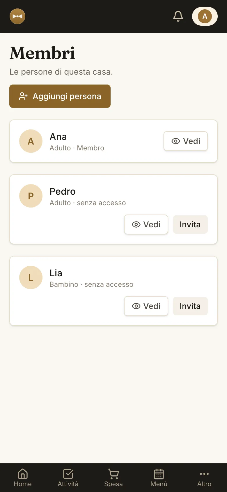 Le persone che condividono la casa su Hi, Alf!